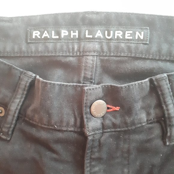 Ralph Lauren Black Label Moto Biker Jeans Black 30 x 34 - Picture 2 of 6